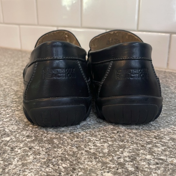 New Kenneth Cole Black Leather Slip-On Loafers - Picture 3 of 6